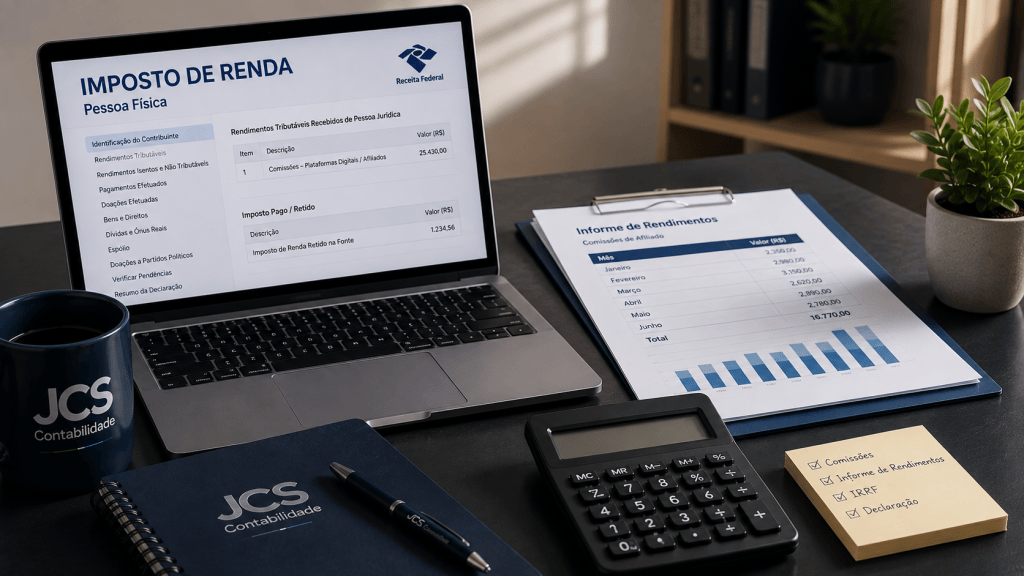Como declarar comissões de afiliado no Imposto de&nbsp;Renda