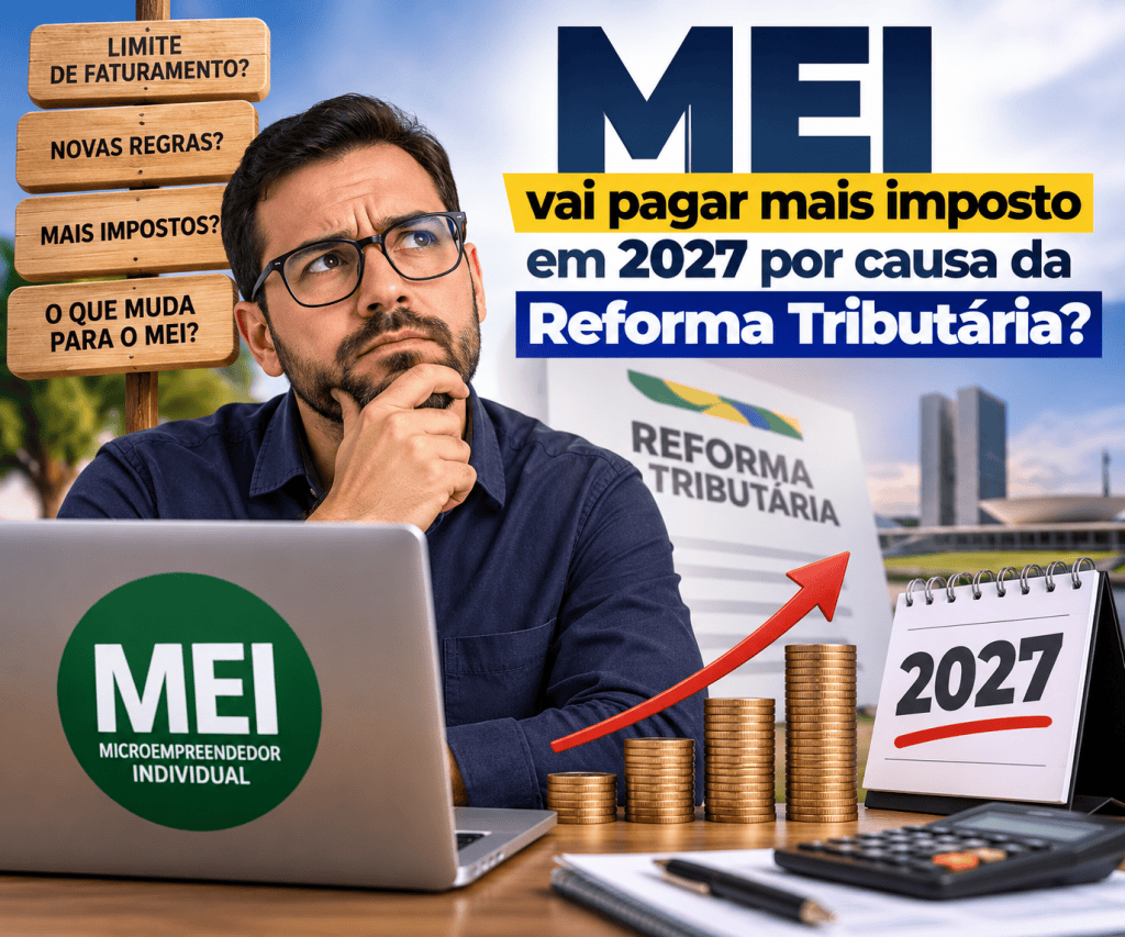 Microempreendedor avaliando os impactos da Reforma Tributária e dos impostos em 2027